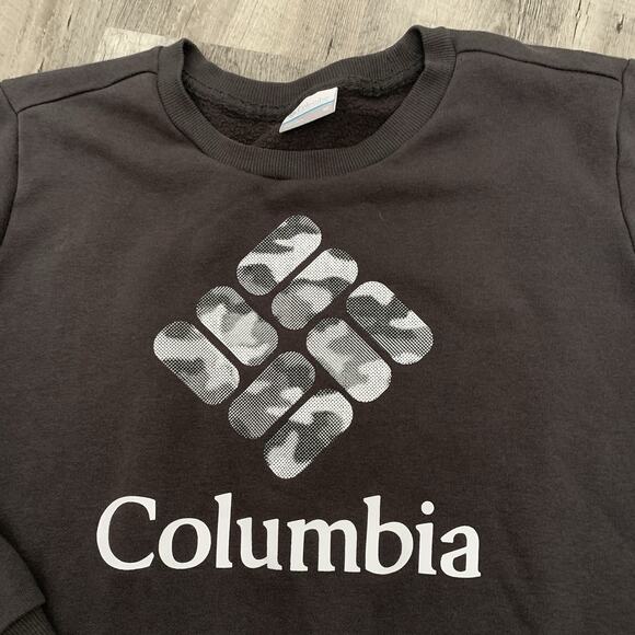 Columbia Sweatshirt Womens Size Medium GRAY Camo Logo Pullover XL5531 - Picture 3 of 7